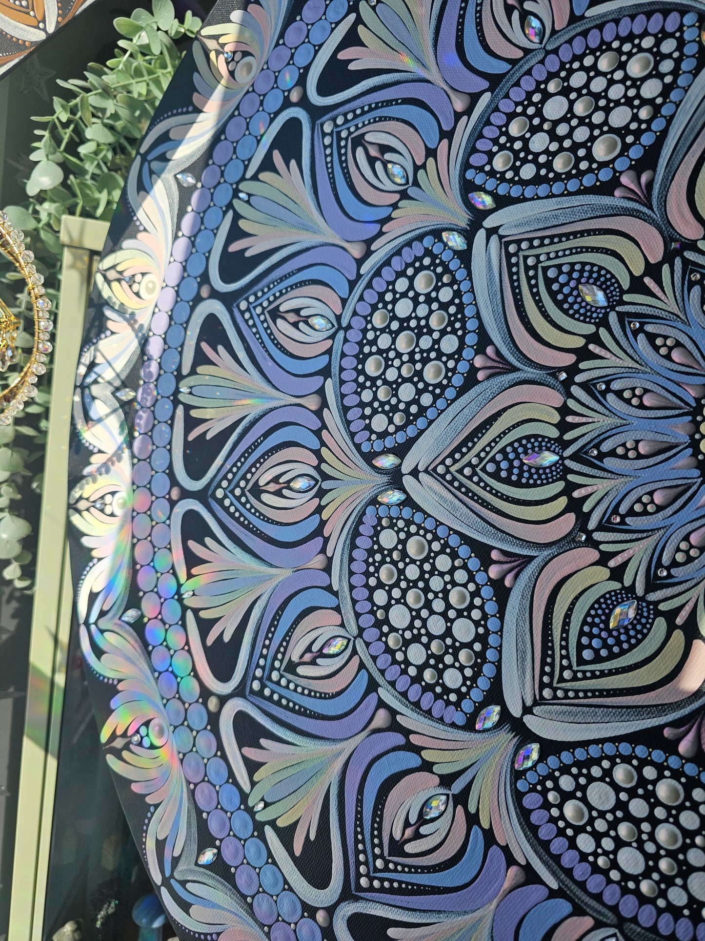 Mandala Coeur de Cristal ✨ Afficher au centre holistique l'Harmonie.