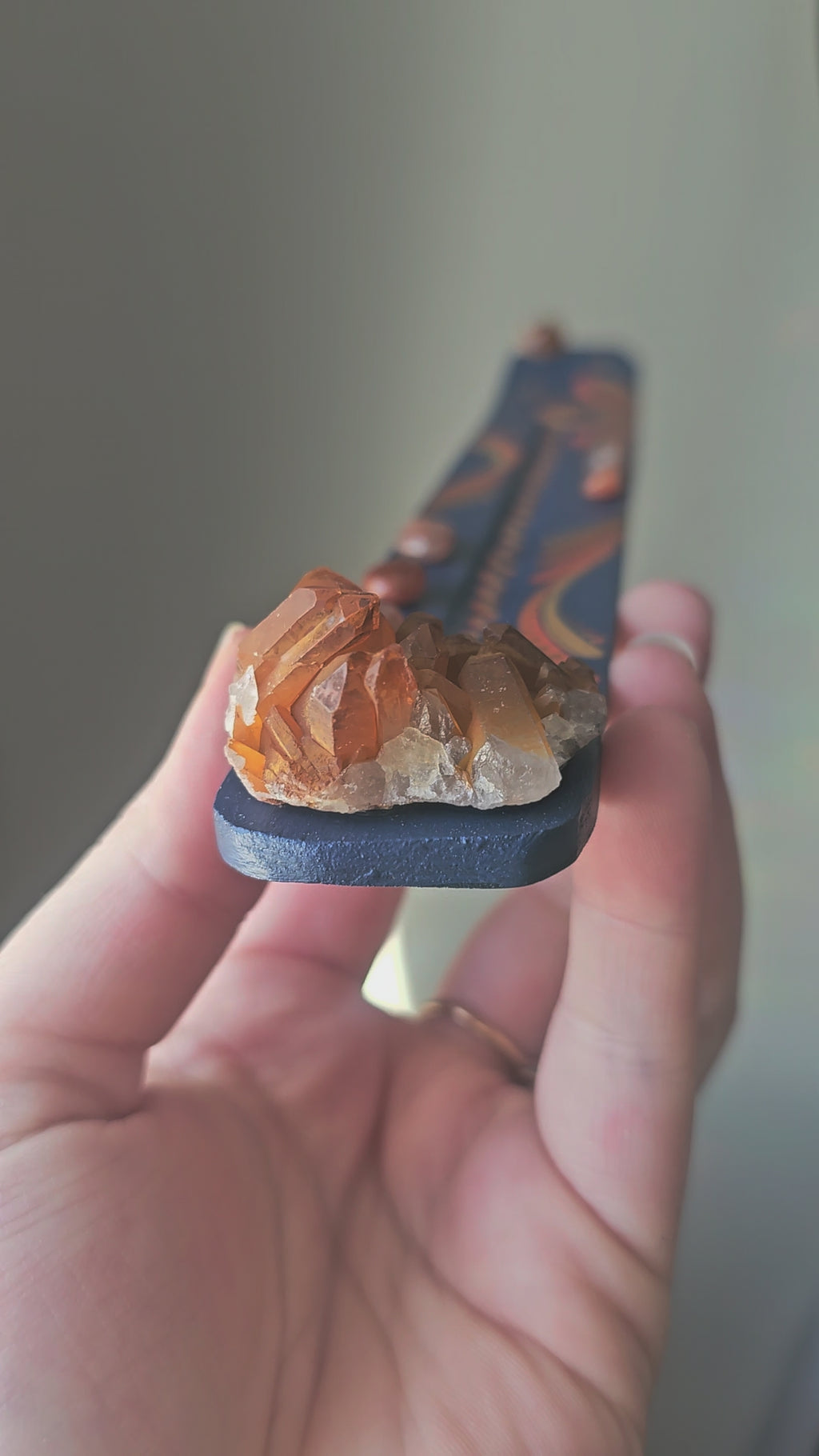 Encensoir avec quartz tangerine 🍊