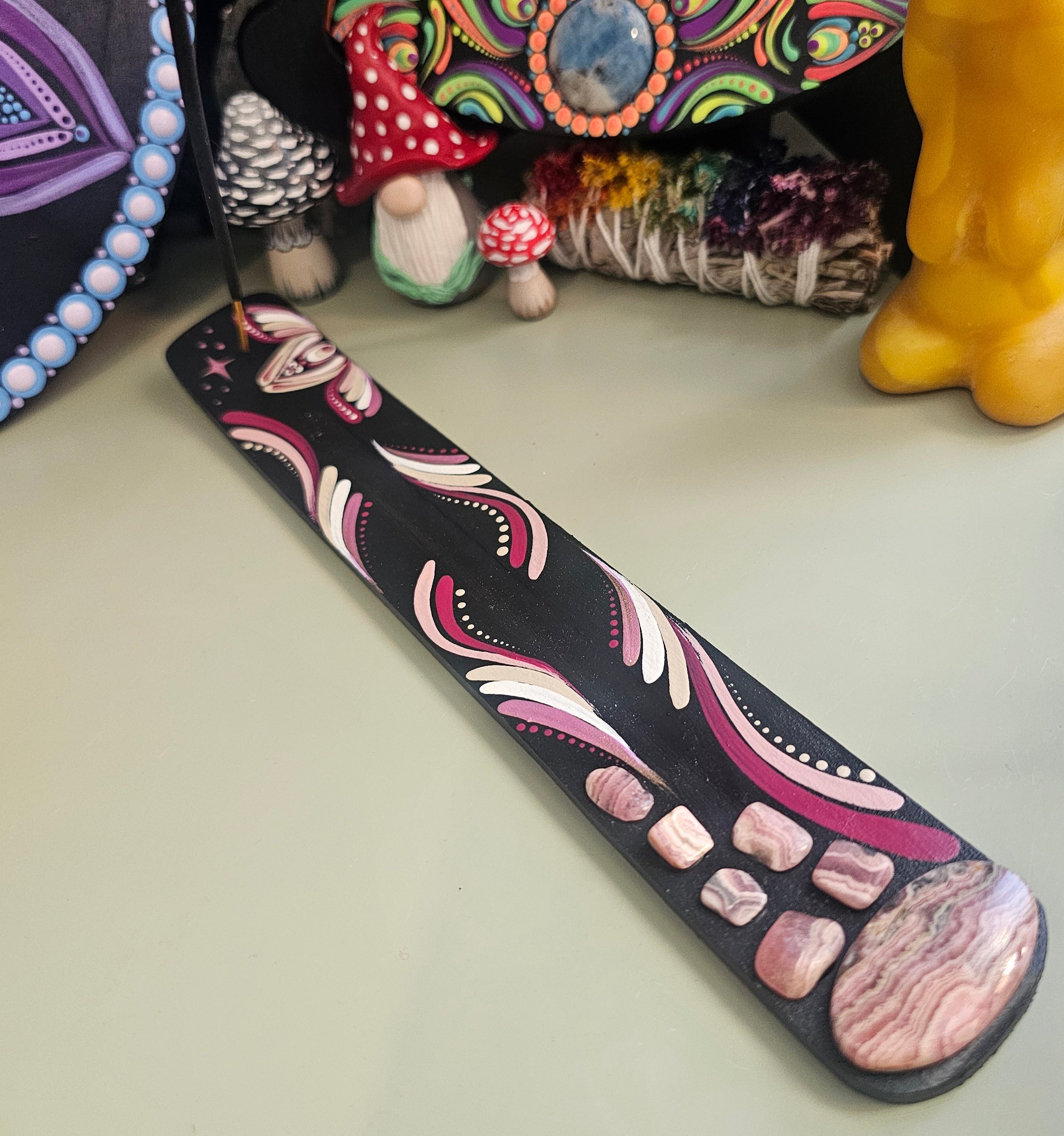 Encensoir avec rhodocrosite 💕✨